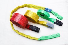 涤纶彩色吊装带，双扣起重吊装带，扁平吊装带